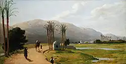 Пейзаж в окрестностях Асьюта, Египет.