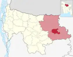 Атпара на карте