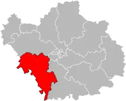 Кантон на карте департамента Об