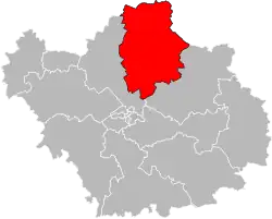 Кантон на карте департамента Об