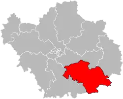 Кантон на карте департамента Об