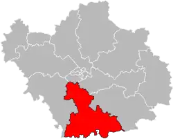 Кантон на карте департамента Об