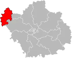 Кантон на карте департамента Об