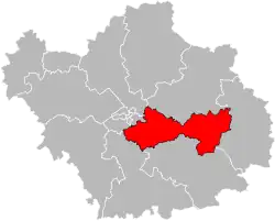 Кантон на карте департамента Об