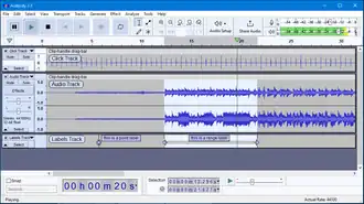 Скриншот программы Audacity