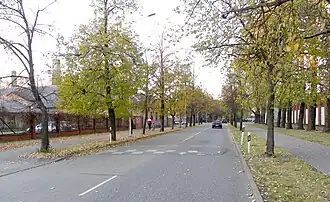 Вид в сторону парка Гризинькалнс