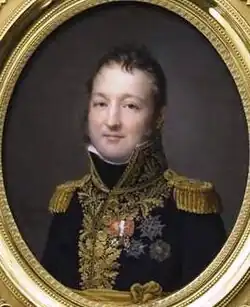 Луи-Филипп, герцог Орлеанский. 1815. Кость, акварель. Музей Конде, Шантийи