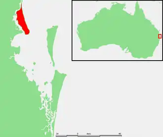 Остров Брайби на карте Австралии
