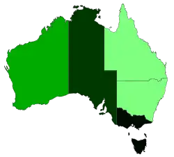 Results by colony of the 1899–1900 referendums