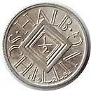 ½ Schilling Vorderseite