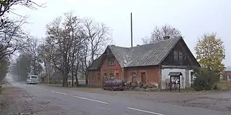 Автодорога P33 в селе Инеши