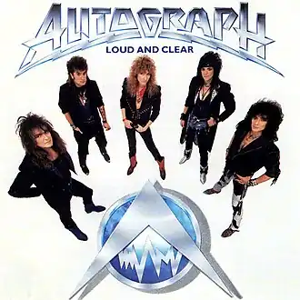 Обложка альбома Autograph «Loud and Clear» (1987)