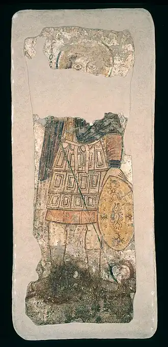 Святой воин с копьем и щитом, Фарас (IX век)