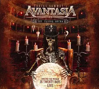 Обложка альбома Avantasia «The Flying Opera — Around The World In Twenty Days» (2011)