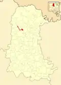 Расположение муниципалитета на карте провинции