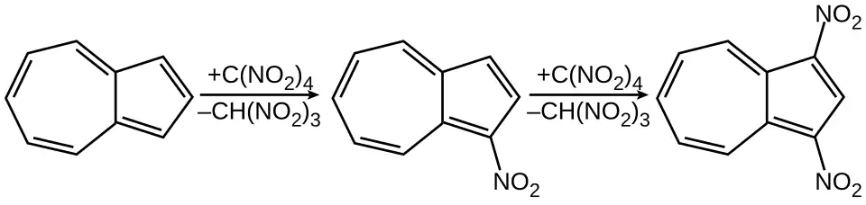 Нитрование азулена