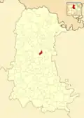 Расположение муниципалитета на карте провинции