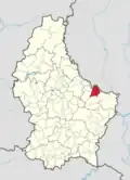 Расположение коммуны на карте Люксембурга