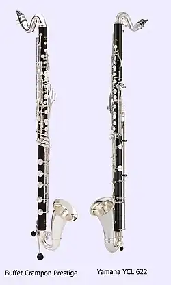 2 Бас-кларнета: Buffet Crampon Prestige + Yamaha YCL-622 II