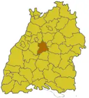 Бёблинген на карте