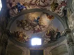 Ассунта (Вознесение Мадонны). 1733—1734. Роспись конхи церкви Бадиа Фьорентина, Флоренция