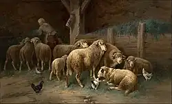 "В овечьем стойбище".