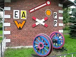 Ehemaliges Schrankenwärterhäuschen am Bahnhof, jetzt Museum