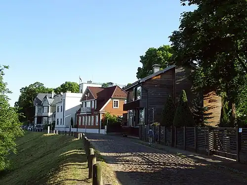 Вид вдоль улицы