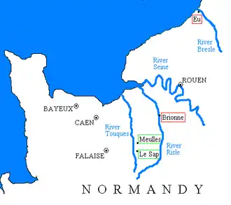 Владения Болдуина в Нормандии