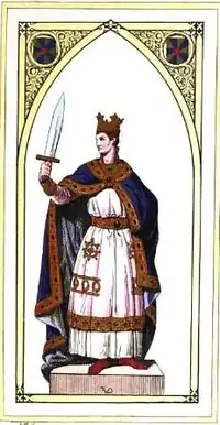 Бодуэн III. Миниатюра XIX века.