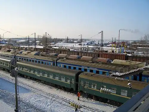 Пассажирские составы на станции