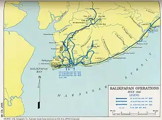 Действия войск Союзников возле Баликпапана