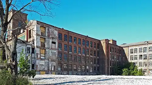 Главный корпус «Балтийской мануфактуры» в 2021 году, будущее здание «Мануфактурная фабрика»