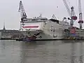 Строительство Baltic Princess на верфи в Хельсинки в марте 2008