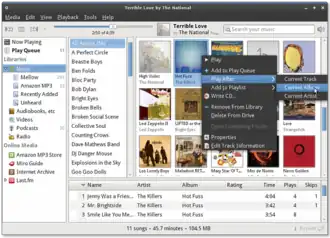 Скриншот программы Banshee