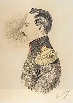 Портрет барона Сергея Ивановича фон Рейхеля работы Т. Райта, 1845 г.