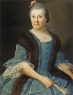 Баронесса Мария Степановна фон Розен (урождённая Тарновская; 1721—1797), жена предыдущего. Государственный Русский музей (ГРМ)