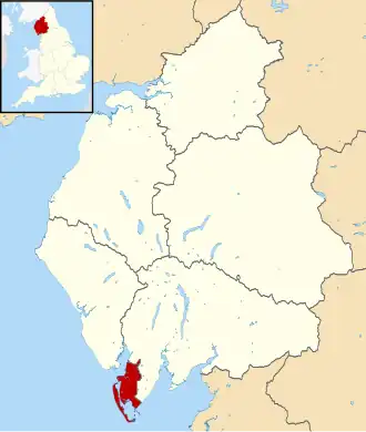 Барроу-ин-Фернесс на карте