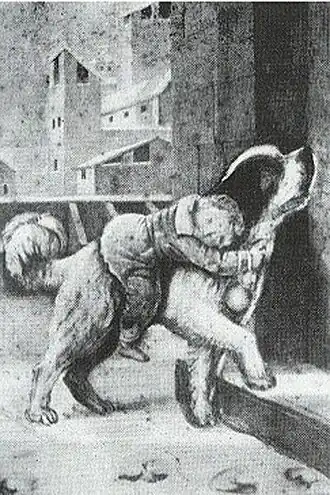 Барри на старой почтовой открытке