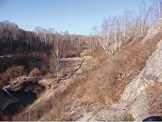 Возле Барсуковской пещеры.