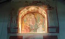 Мадонна дель Фанчулло. Фреска