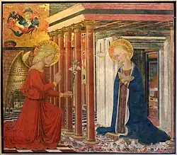 Благовещение. Ок. 1460. Дерево, темпера, золочение. Музей Пти-Пале, Авиньон