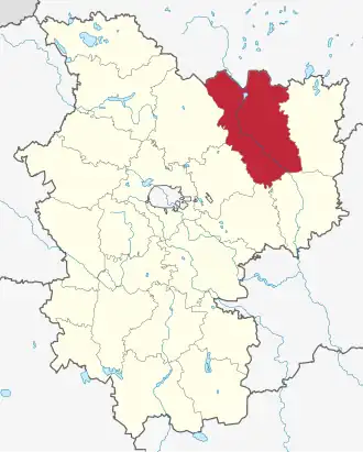 Борисовский район на карте