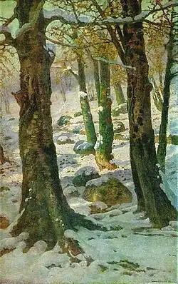 Заснеженный лес, 1917