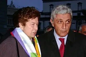 Мэр Неаполя Роза Руссо-Ерволино и губернатор Кампании Антонио Бассолино.