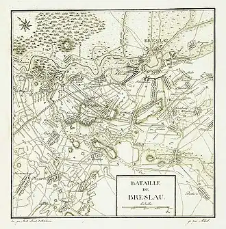 Схема битвы под Бреслау