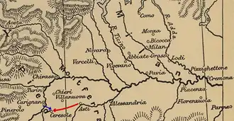 Движение войск перед битвой