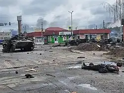 Последствия боя в Гостомеле, 4 марта.