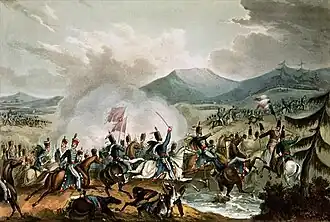 Битва при Моралесе, 2 июня 1813 года. Картина Уильяма Хита, гравировка Томаса Сазерленда