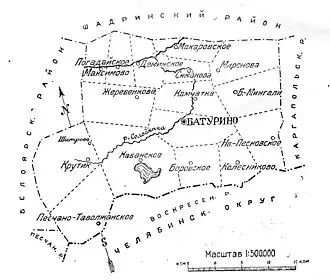 Батуринский район на карте